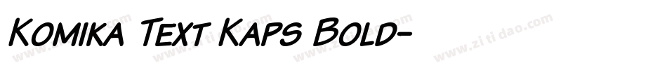 Komika Text Kaps Bold字体转换